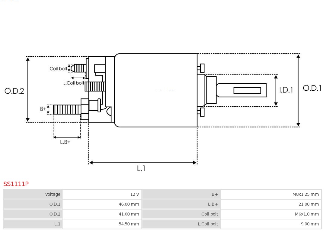 AS-PL SS1111P Brandneu AS-PL Magnetschalter, Starter