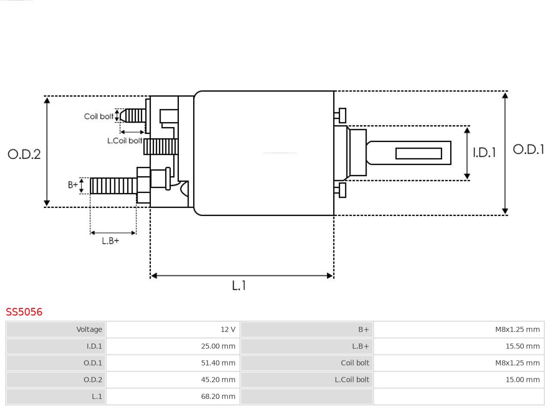AS-PL SS5056 Brandneu AS-PL Magnetschalter, Starter