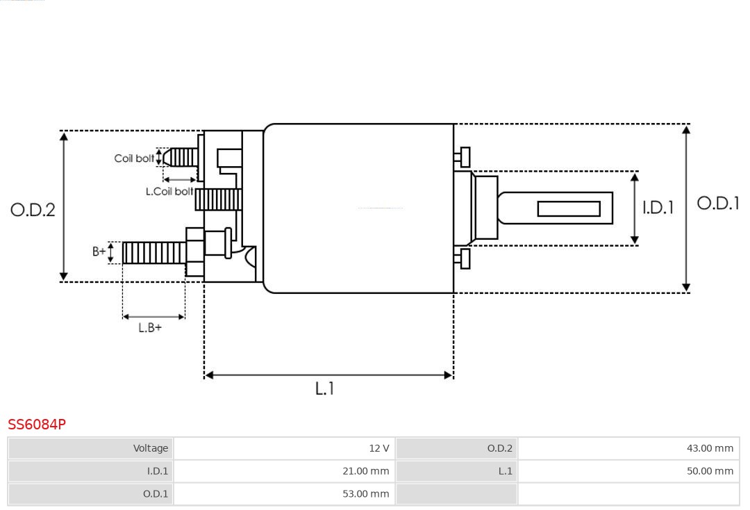 AS-PL SS6084P Brandneu AS-PL Magnetschalter, Starter