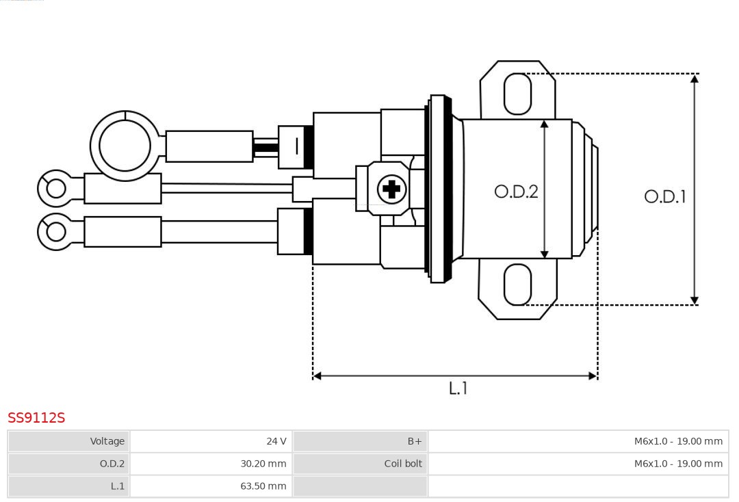 AS-PL SS9112S Innslag, starter