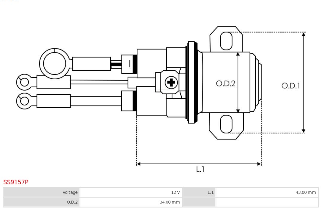 AS-PL SS9157P Brandneu AS-PL Magnetschalter, Starter
