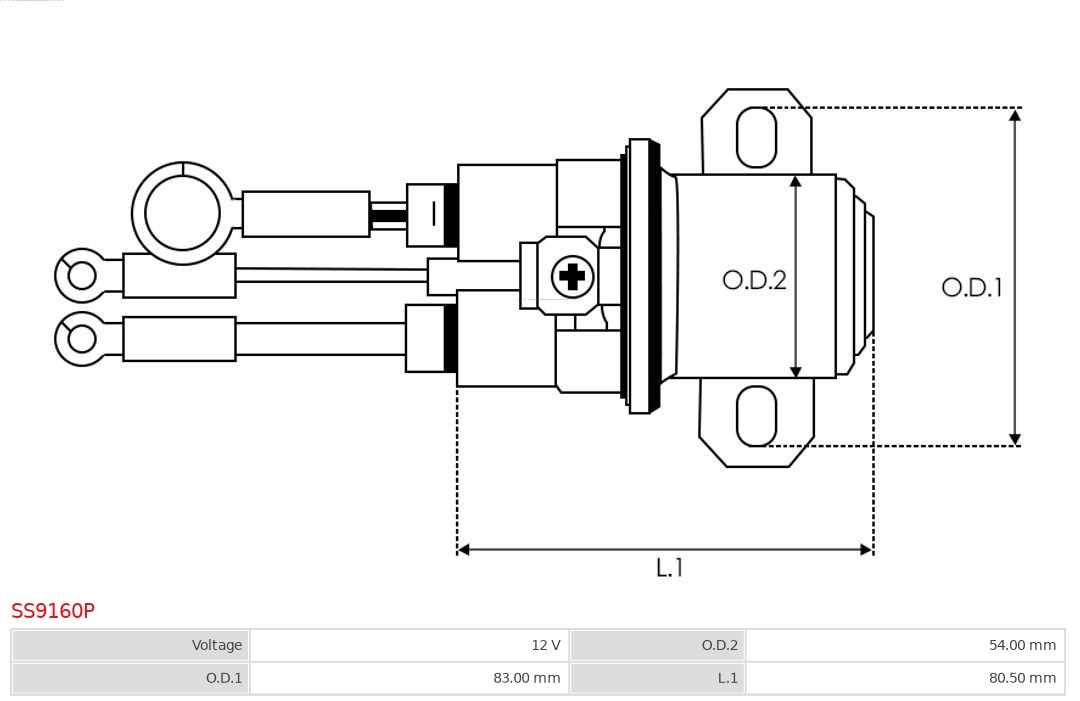 AS-PL SS9160P Brandneu AS-PL Magnetschalter, Starter
