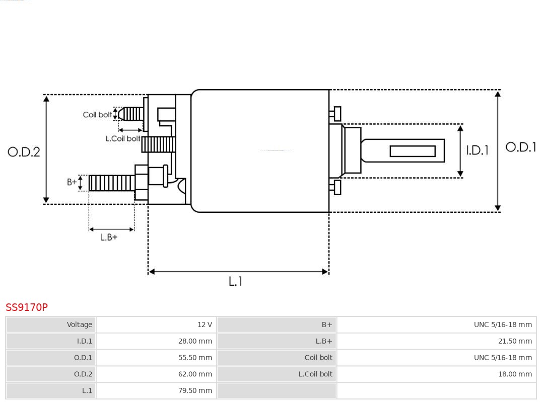 AS-PL SS9170P Brandneu AS-PL Magnetschalter, Starter