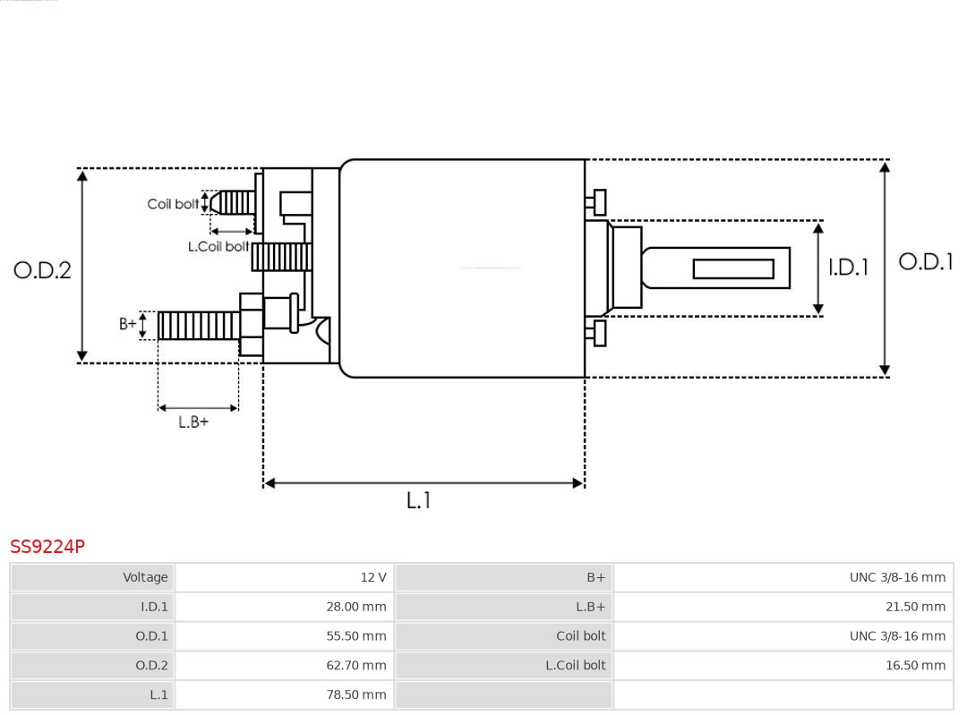 AS-PL SS9224P Brandneu AS-PL Magnetschalter, Starter