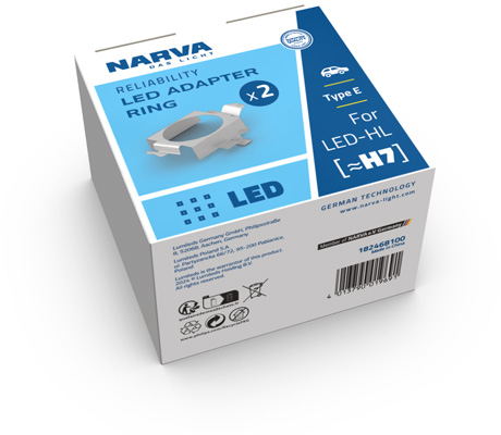 NARVA 182468100 Adapter Ring H7-LED Bulb Socket, headlight