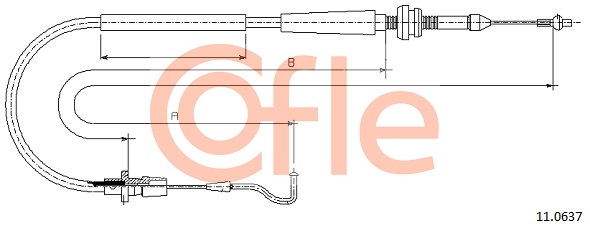 COFLE 11.0637 Gaszug