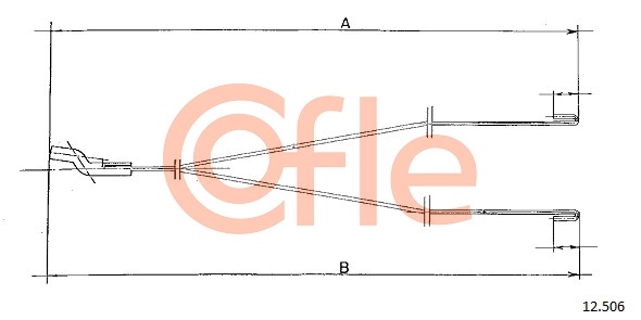 COFLE 12.506 Heizklappenzug