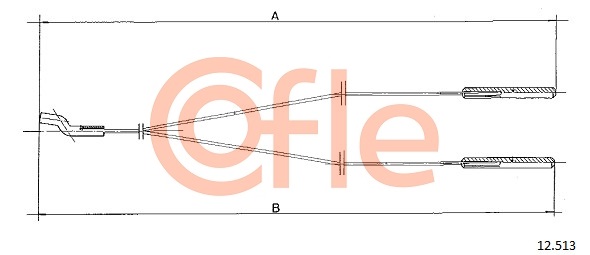 COFLE 12.513 Heizklappenzug