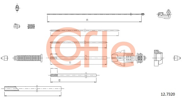 COFLE 12.7320 Gaszug