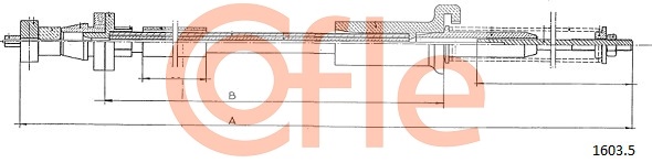 COFLE 1603.5 Gaszug