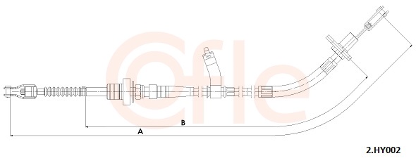 COFLE 92.2.HY002 Cable Pull, clutch control