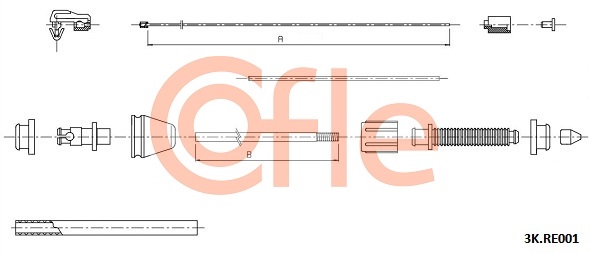 COFLE 3K.RE001 Gaszug