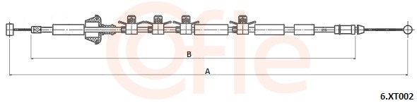 COFLE 92.6.XT002 Bonnet Cable