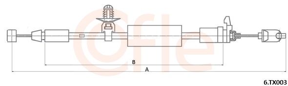 COFLE 92.6.XT003 Cable Pull, door release