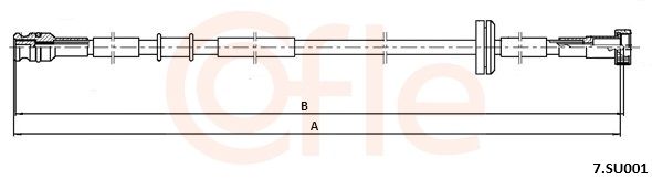 COFLE 92.7.SU001 Speedometer Cable