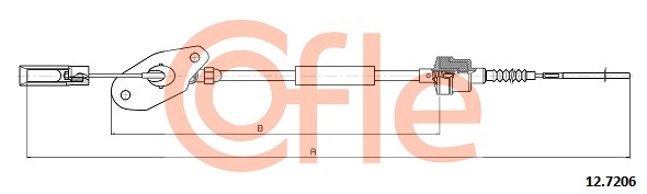 COFLE 92.12.7206 Clutchkabel