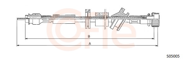 COFLE 92.S05005 Hriadeľ tachometra
