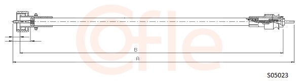 COFLE 92.S05023 Hriadeľ tachometra