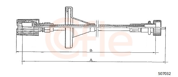 COFLE 92.S07032 Hriadeľ tachometra