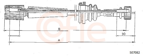 COFLE 92.S07082 Speedometer Cable