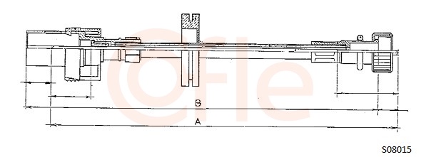 COFLE 92.S08015 Hriadeľ tachometra