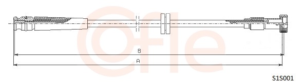 COFLE 92.S1S001 Speedometer Cable
