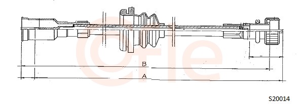 COFLE 92.S20014 Speedometer Cable