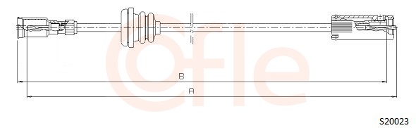 COFLE 92.S20023 Speedometer Cable