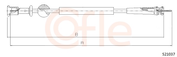 COFLE 92.S21037 Speedometer Cable
