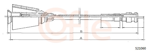 COFLE 92.S21060 Hriadeľ tachometra
