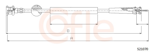 COFLE 92.S21070 Speedometer Cable