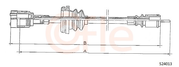 COFLE 92.S24013 Speedometer Cable