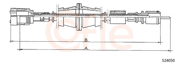 COFLE 92.S24050 Hriadeľ tachometra