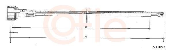 COFLE 92.S31052 Hriadeľ tachometra