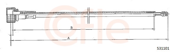 COFLE 92.S31101 Hriadeľ tachometra