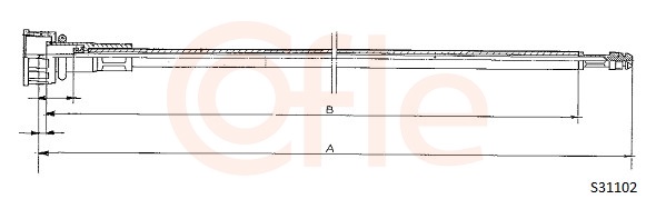COFLE 92.S31102 Hriadeľ tachometra