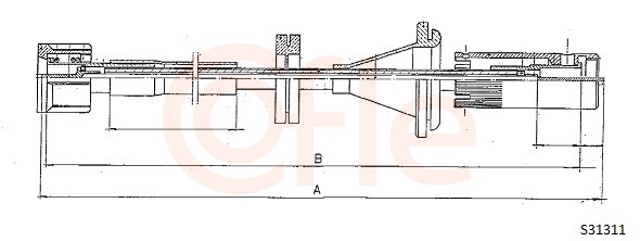 COFLE 92.S31311 Speedometer Cable