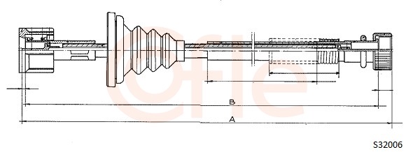COFLE 92.S32006 Speedometer Cable