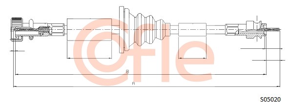 COFLE S05020 Tachowelle