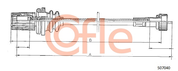 COFLE S07040 Tachowelle