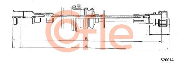 COFLE S20014 Tachowelle