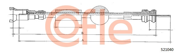 COFLE S21040 Tachowelle