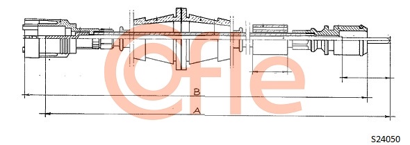 COFLE S24050 Tachowelle