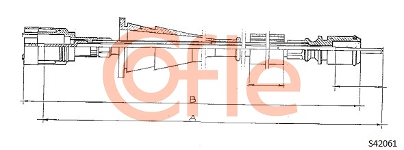 COFLE S24061 Tachowelle