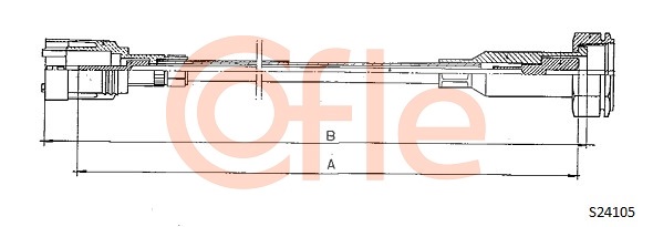 COFLE S24105 Tachowelle