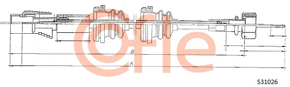 COFLE S31026 Tachowelle