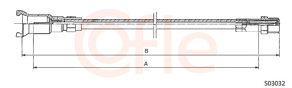 COFLE S03032 Speedometer Cable