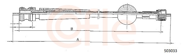 COFLE S03033 Speedometer Cable