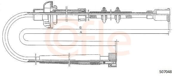 COFLE S07048 Speedometer Cable