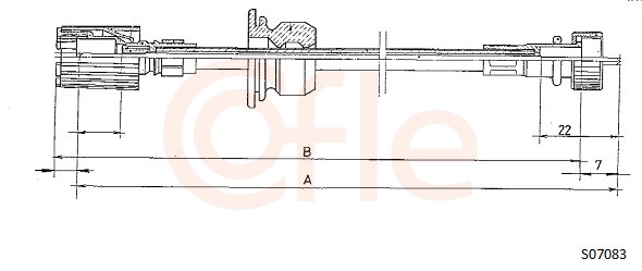 COFLE S07083 Speedometer Cable